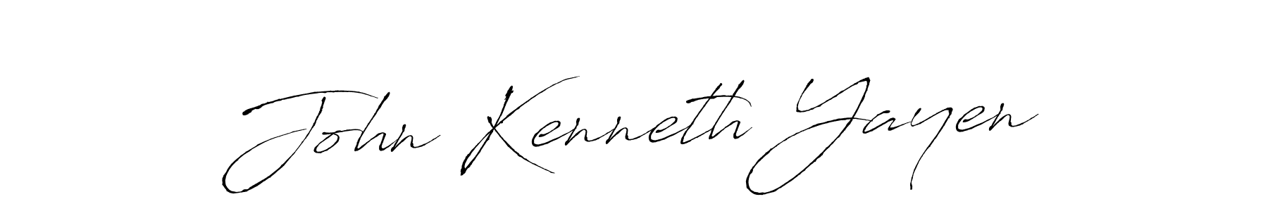 Make a beautiful signature design for name John Kenneth Yayen. With this signature (Antro_Vectra) style, you can create a handwritten signature for free. John Kenneth Yayen signature style 6 images and pictures png